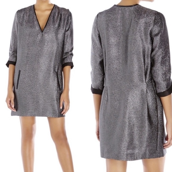 Maje Dresses & Skirts - NWT Maje Doneta Silver Shimmer Dress